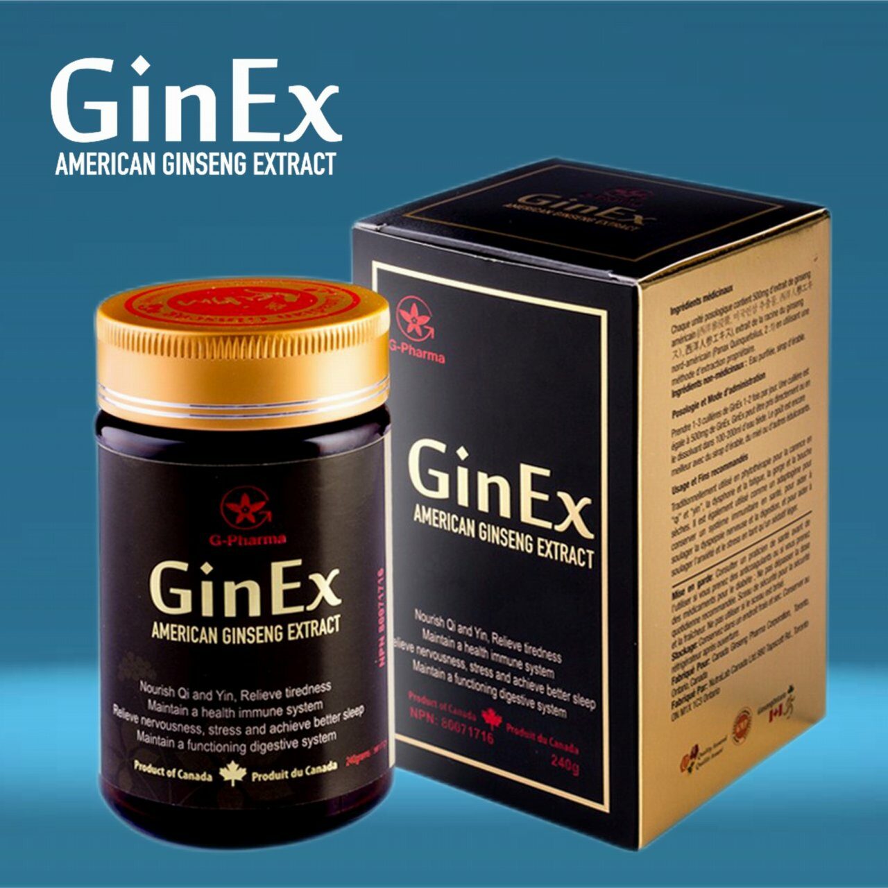 GinEx®西洋参黑膏滋®（240克装） - 图片 4