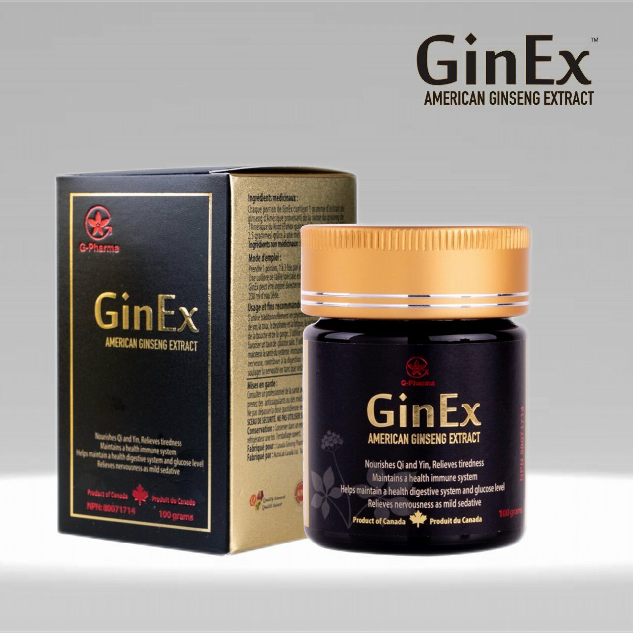 GinEx®西洋参黑膏滋®（100克装） - 图片 2